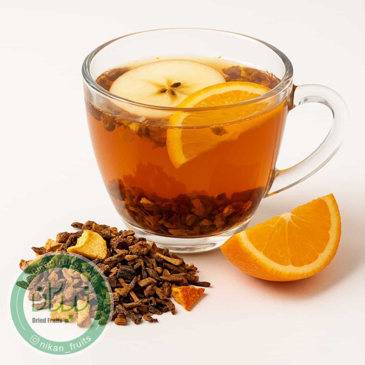 دمنوش‌ به، سیب و پرتقال نیکان