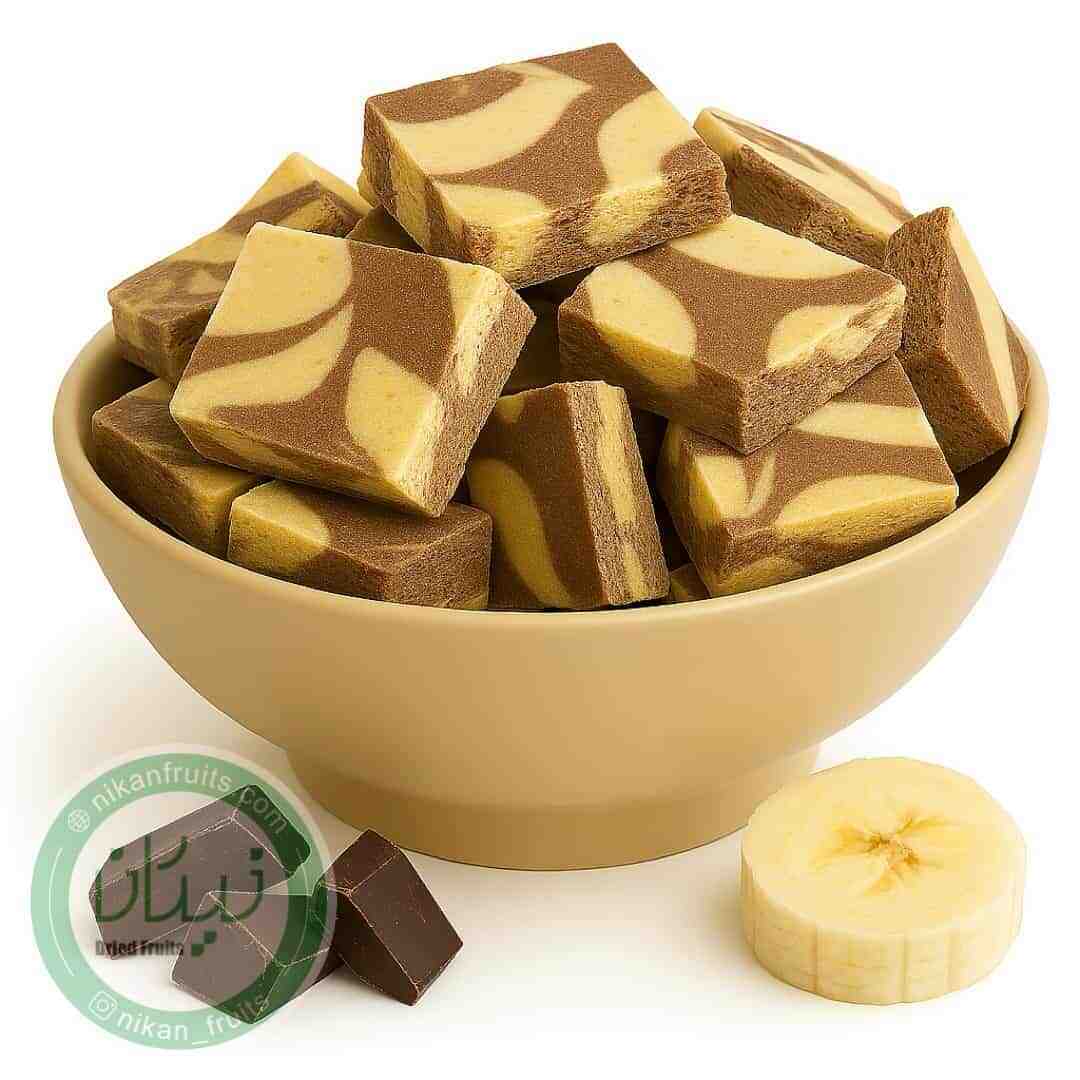  بستنی خشک موز شکلات نیکان 