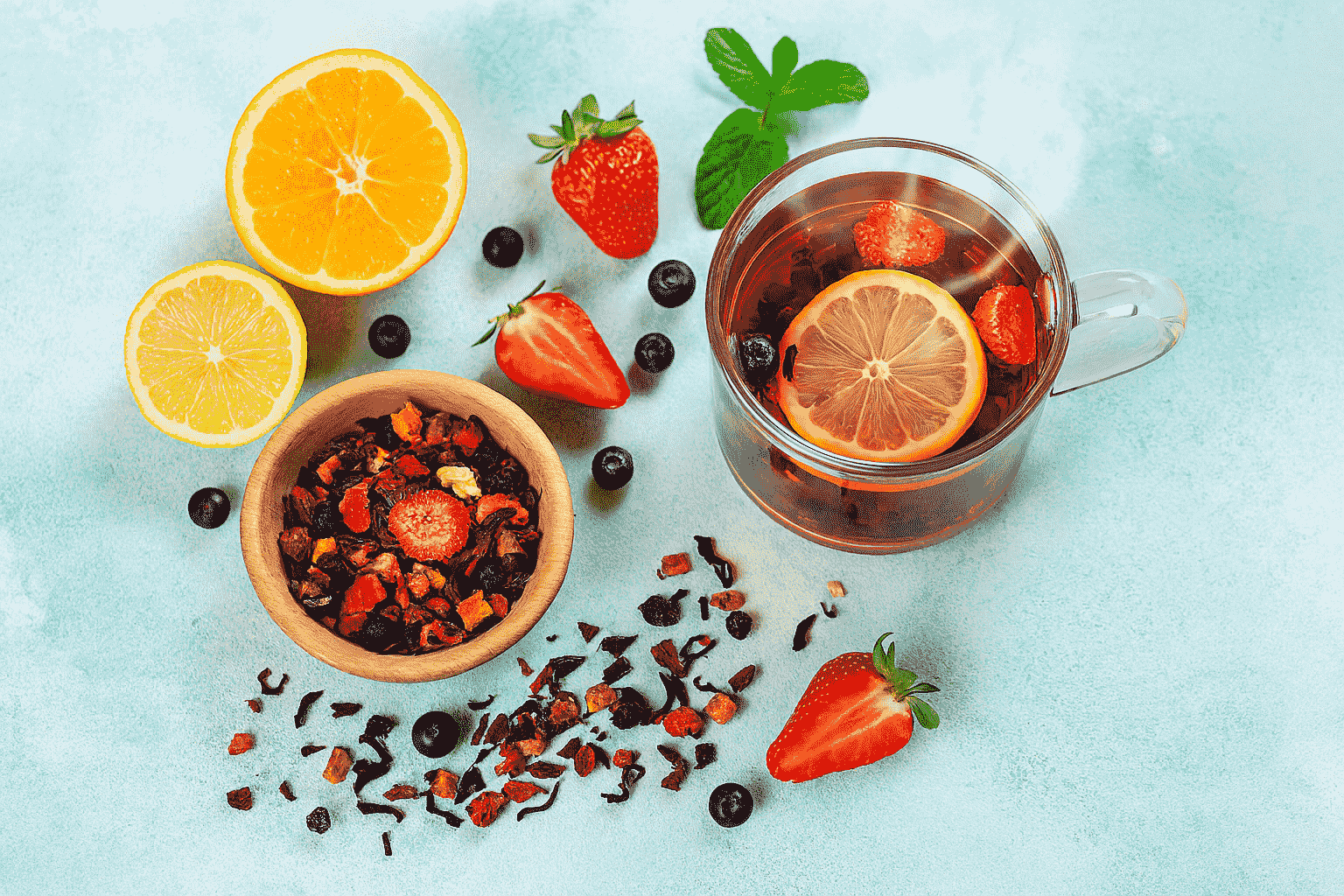 دمنوش میوه های خشک