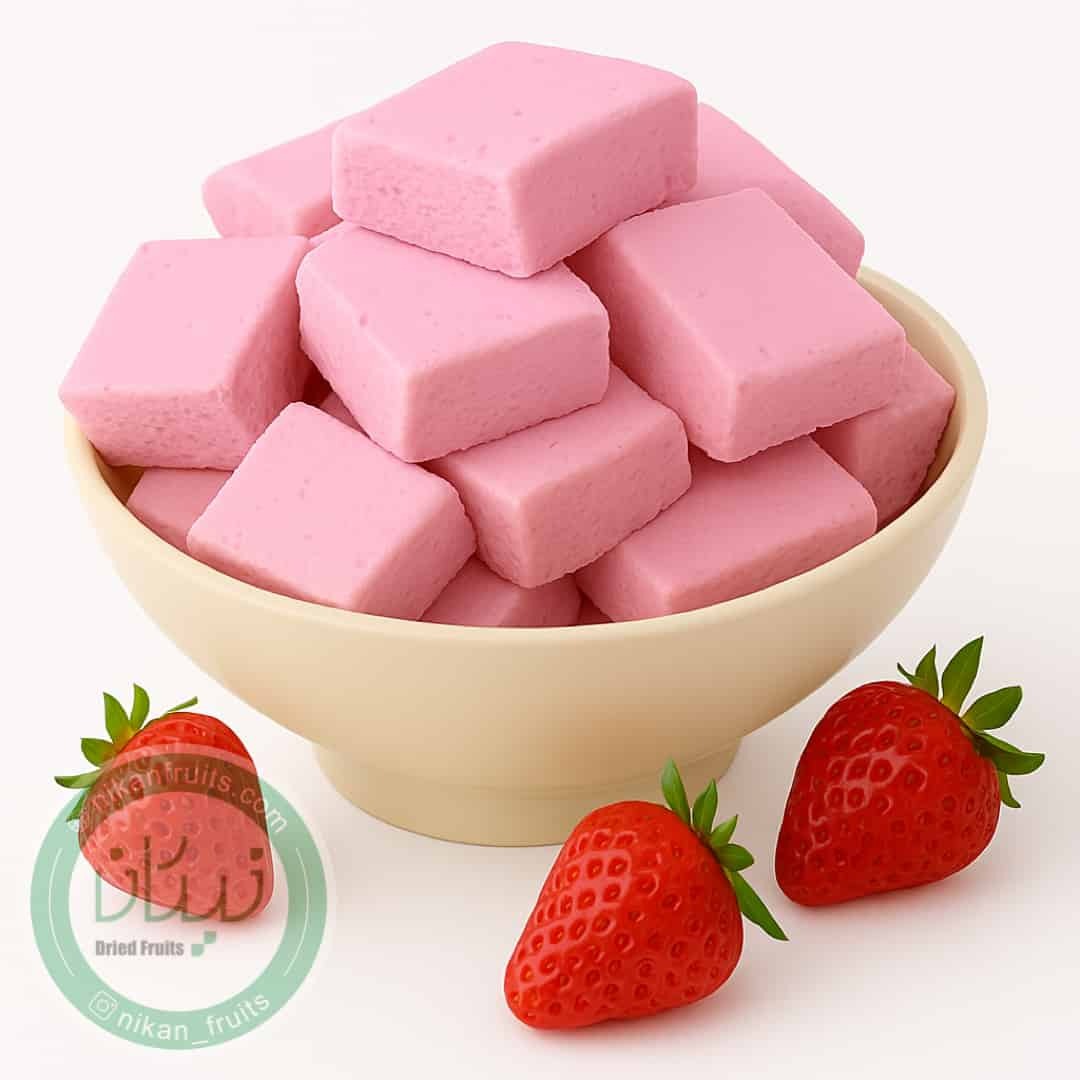  بستنی خشک توت فرنگی نیکان 