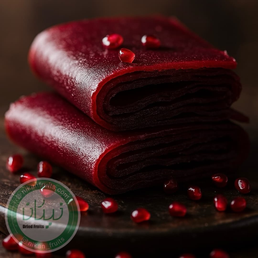  لواشک انار ترش و طبیعی نیکان 