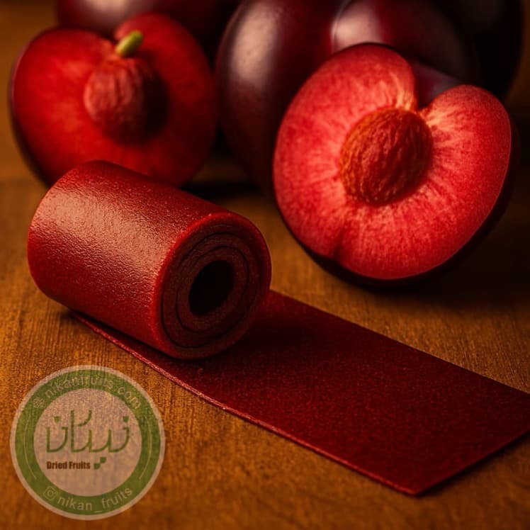 لواشک آلو‌ سانتریزه ملس نیکان