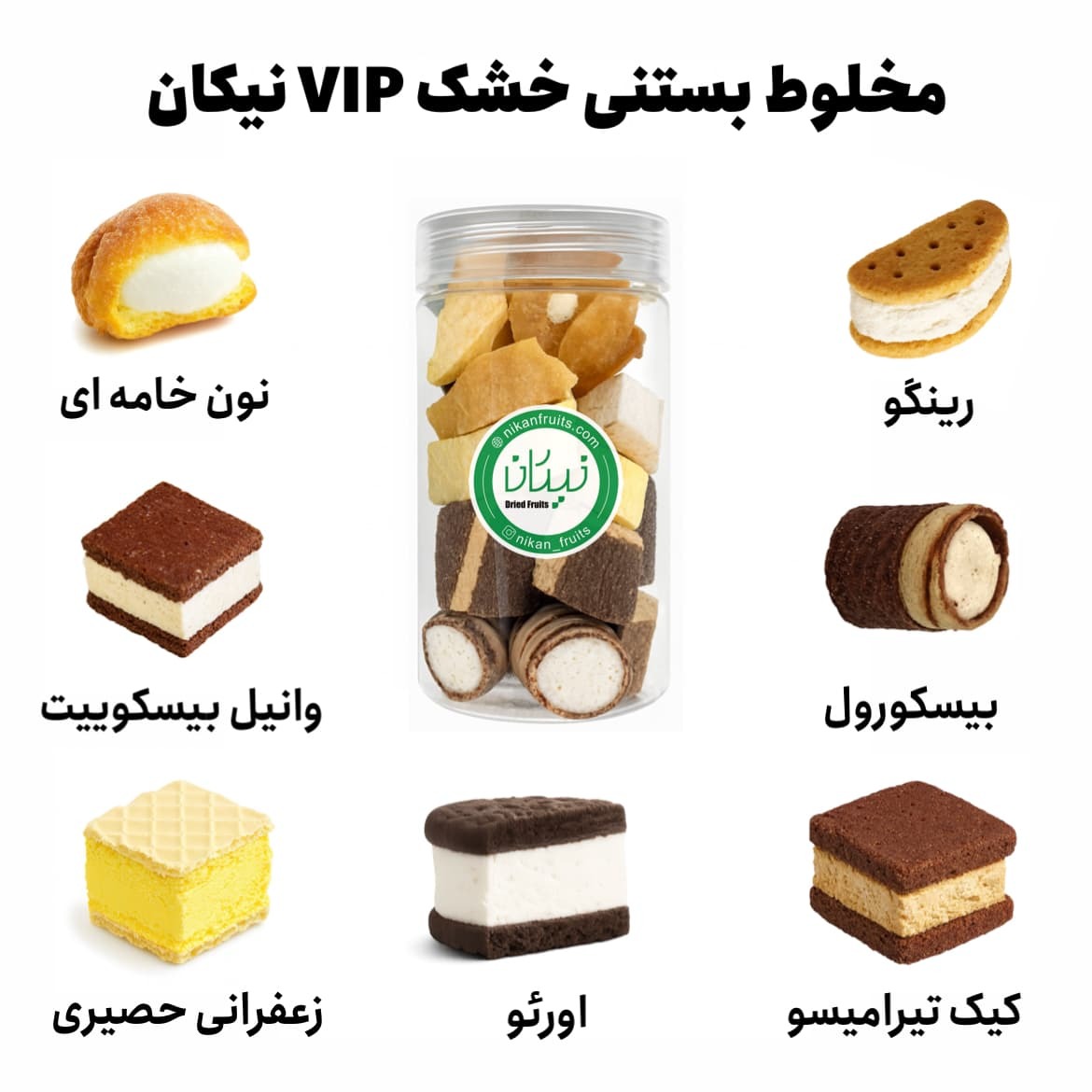 بستنی خشک فریزدرای نیکان